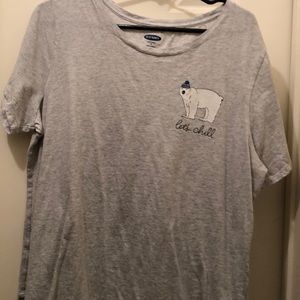 Grey let’s chill shirt